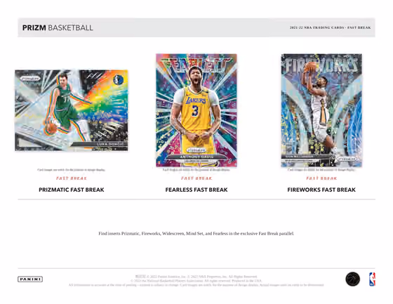 2021/22 Panini Prizm Fast Break NBA Basketball Box view 4