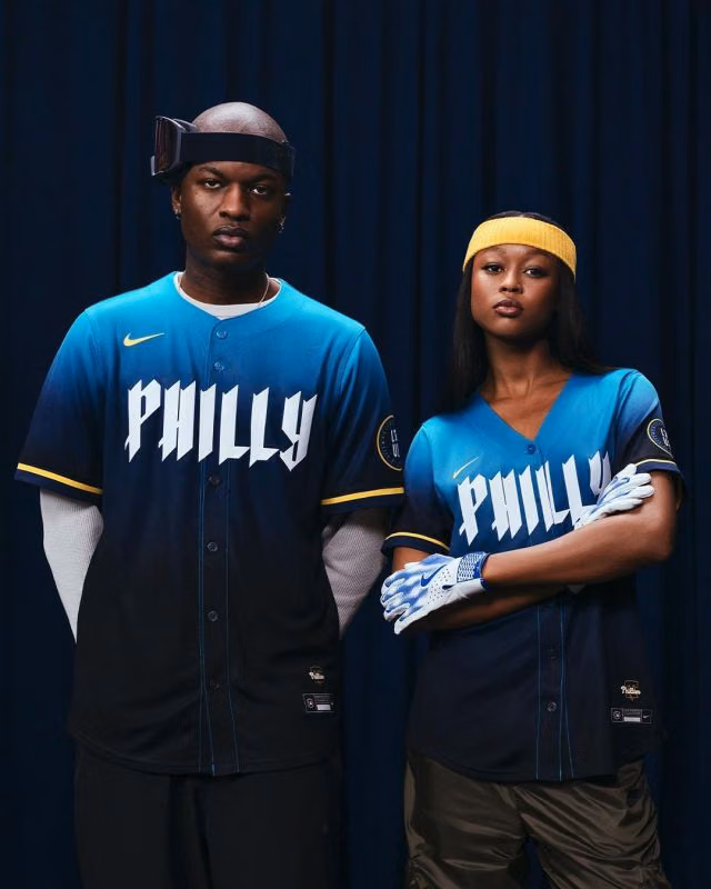 Philadelphia Phillies Nike Limited City Connect MLB Jersey Blue view 6