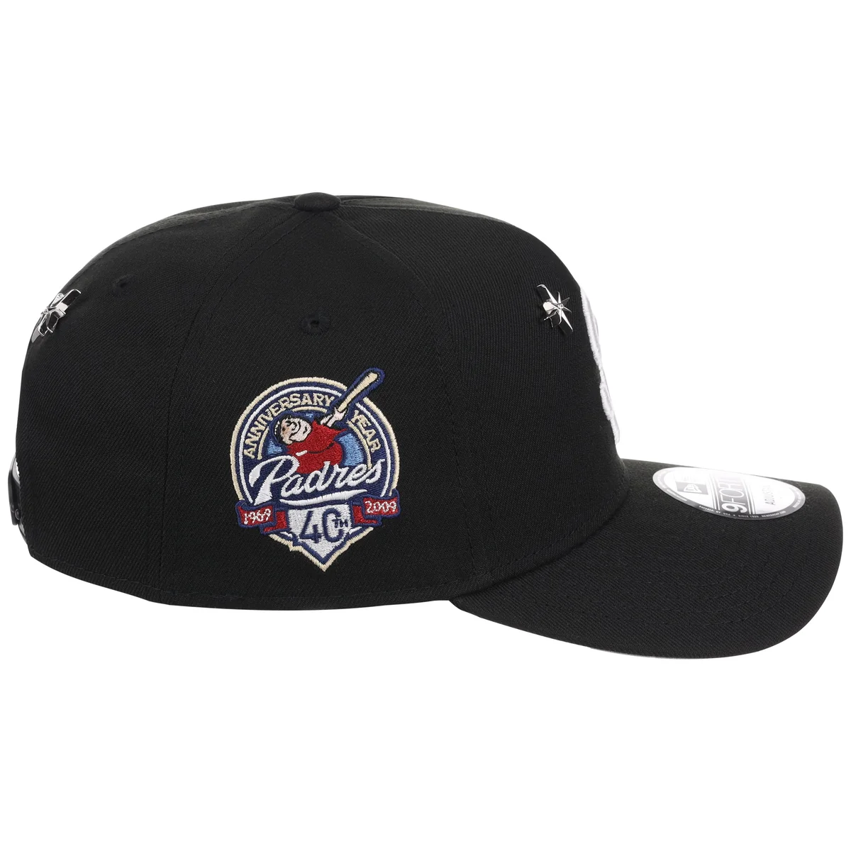 San Diego Padres MLB Star Stud New Era 9FORTY A-Frame detail view