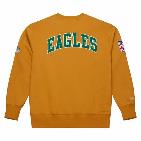 Philadelphia Eagles Mitchell & Ness NFL Dusted Crew Pullover view 2