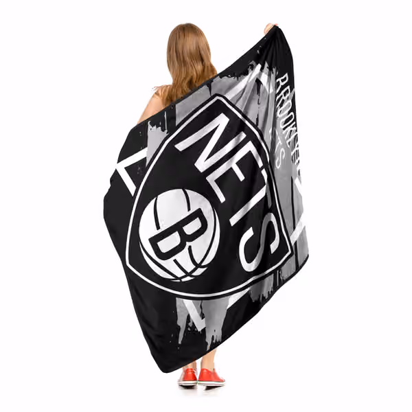 Brooklyn Nets Dimensional Super Plush NBA Throw view 3
