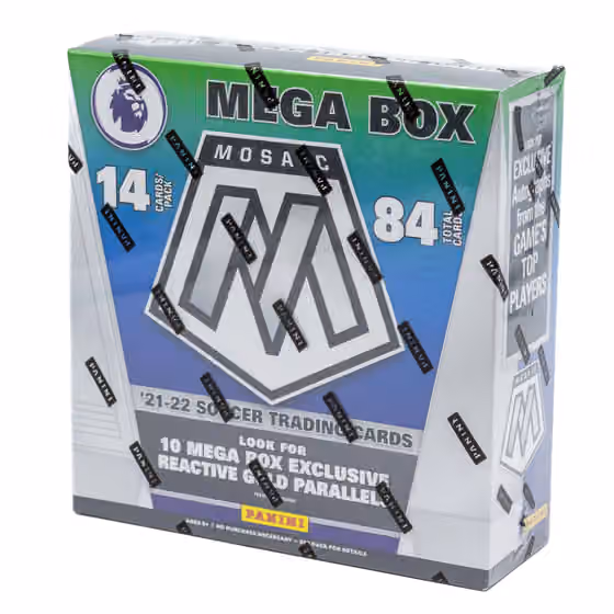 2021/22 Panini Mosaic Premier League EPL Soccer Mega Box view 1