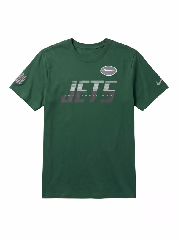 New York Jets 2026 NFL Sideline Team Issue Dri-Fit T-Shirt Green view 1