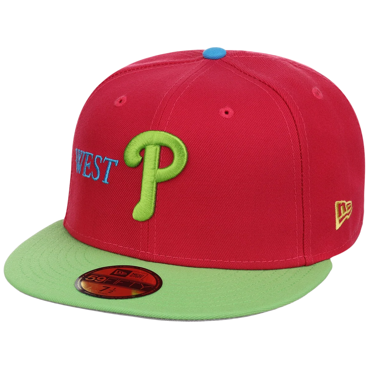 Philadelphia Phillies Philly Crown the City - Prince New Era 59FIFTY (Pink/Neon Green) detail view