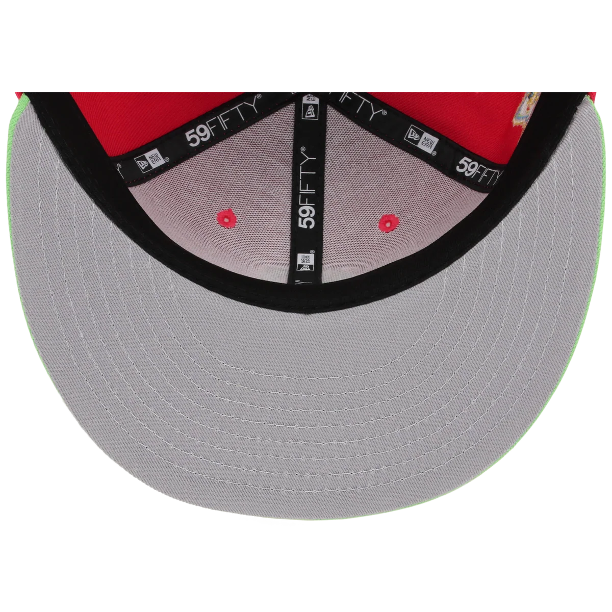 Philadelphia Phillies Philly Crown the City - Prince New Era 59FIFTY (Pink/Neon Green) back view