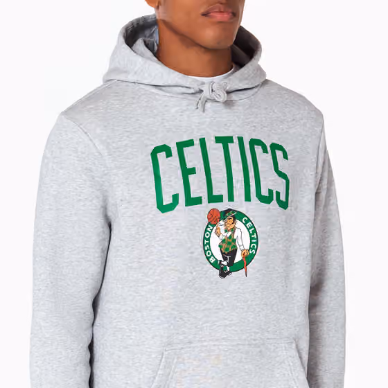 Boston Celtics Team Logo Hoodie NBA Sweatshirt view 3