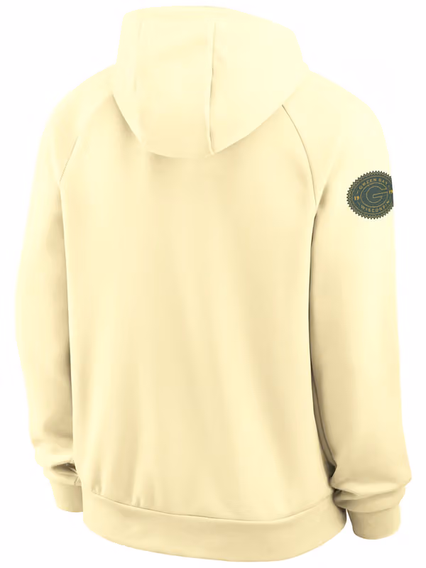 Green Bay Packers 2026 NFL Rivalries Dri-FIT Pullover Hoodie Cream view 2