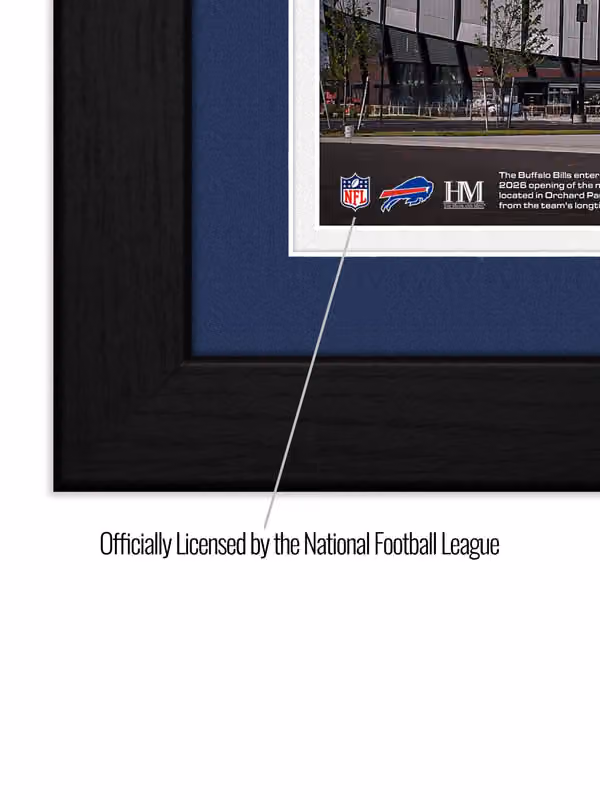 Buffalo Bills Highmark Stadium Inaugural Season Bronze Coin Framed NFL Photo view 3