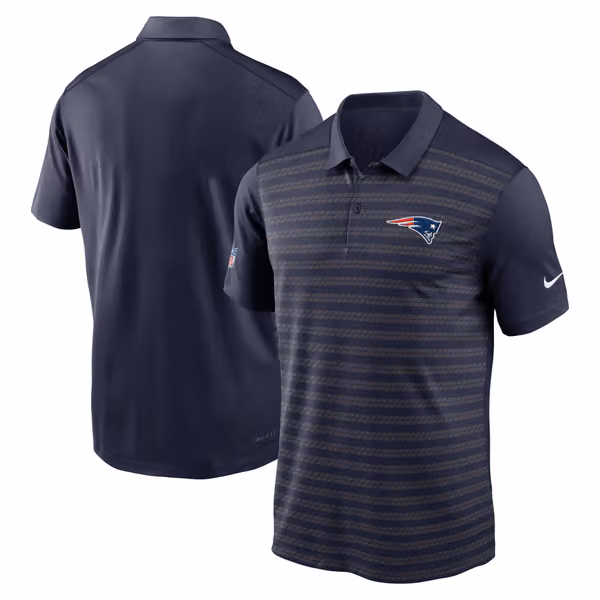 New England Patriots 2024 NFL Sideline Victory Nike Dri-FIT Polo Shirt Navy view 1