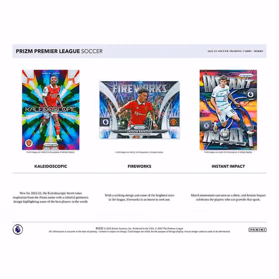 2022/23 Panini Prizm Premier League Soccer EPL Hobby Box view 4