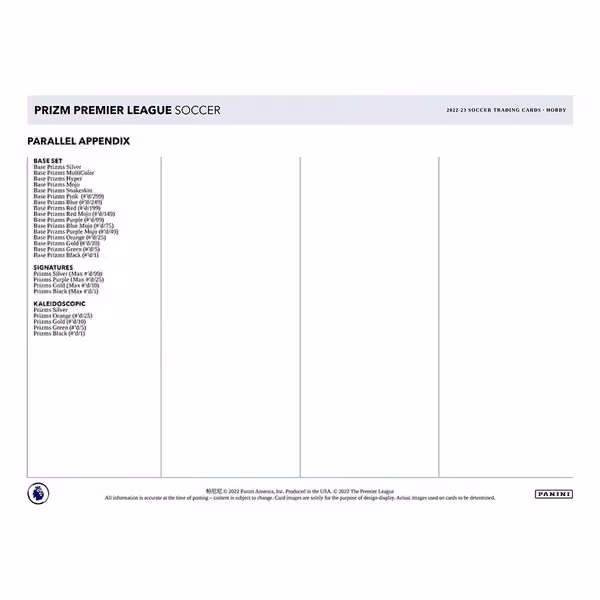 2022/23 Panini Prizm Premier League Soccer EPL Hobby Box view 5