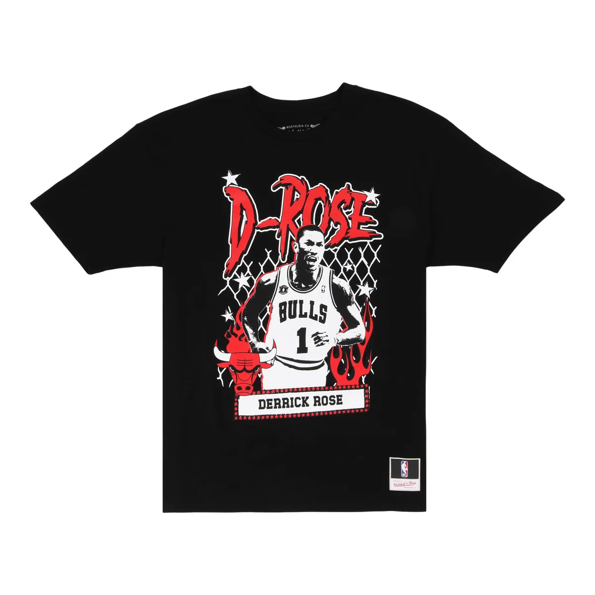 NBA Mitchell & Ness NBA Street Player Tee - Chicago Bulls front view