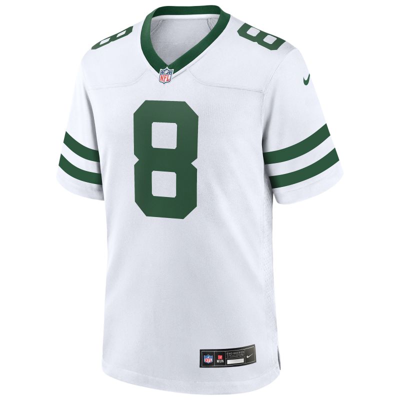 Aaron Rodgers #8 New York Jets Nike Game NFL Jersey White view 2