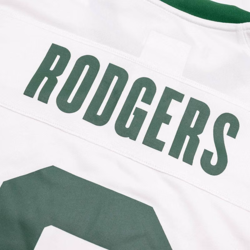 Aaron Rodgers #8 New York Jets Nike Game NFL Jersey White view 4