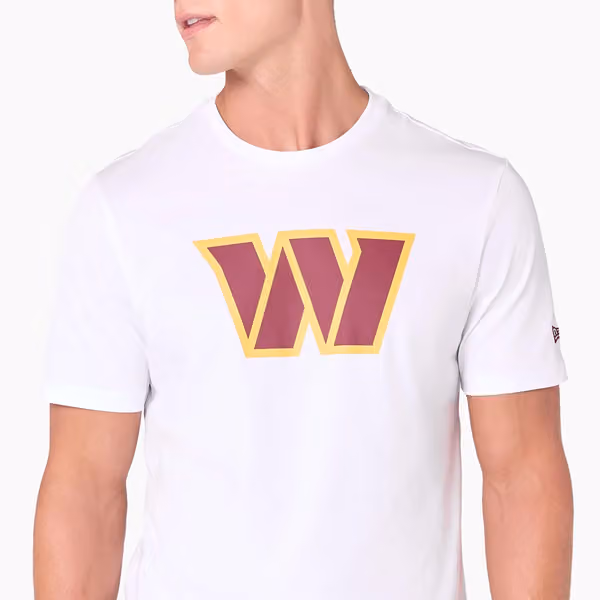 Washington Commanders Team Logo New Era NFL T-Shirt White view 5