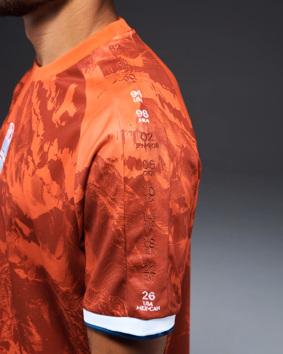 Jersevo Custom Personalized Norway Heritage Jersey (2026WC Edition) left sleeve detail