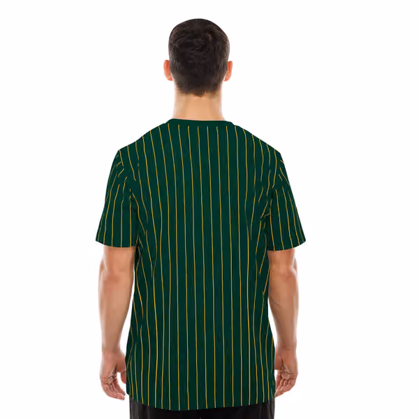Green Bay Packers Retro Stripe NFL T-Shirt Green view 2