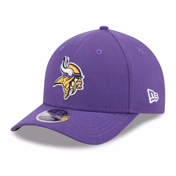 Minnesota Vikings NFL Team Logo New Era 9FORTY M-Crown Snapback Cap Purple product photo