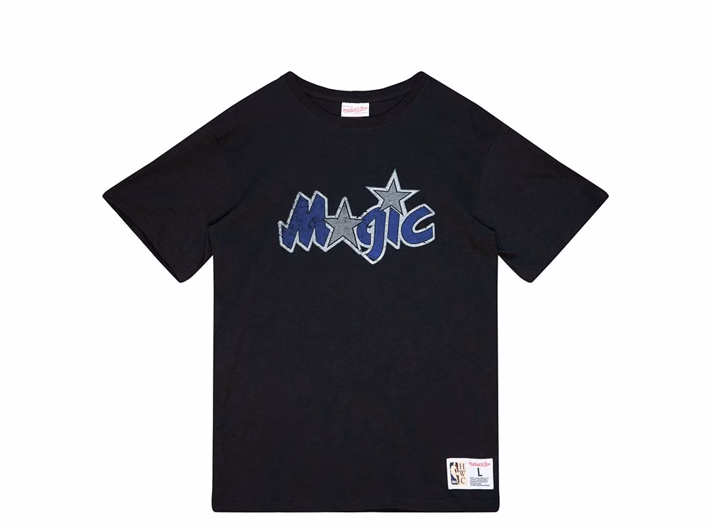 Mitchell & Ness Orlando Magic Legendary Black Vintage T-Shirt front