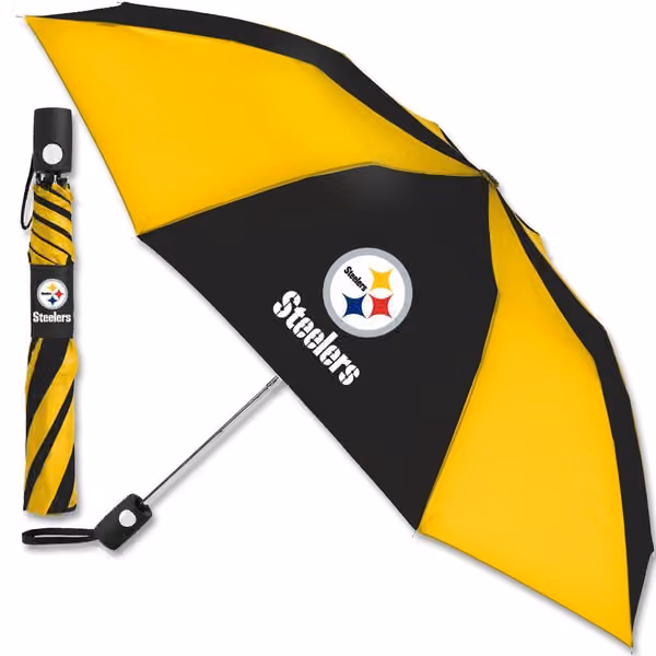 Pittsburgh Steelers Auto Folding NFL Umbrella view 1