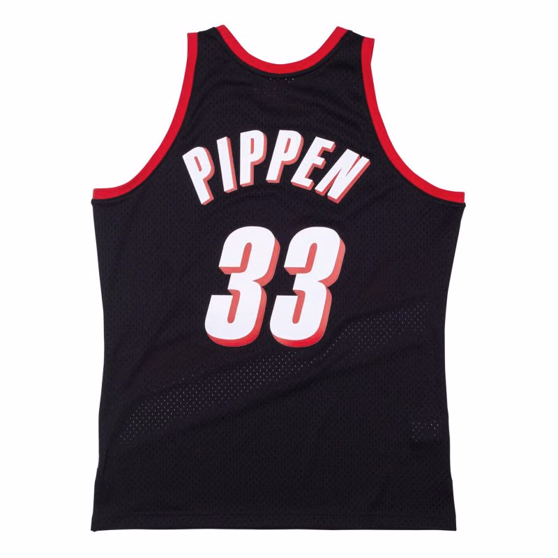 Scottie Pippen #33 Portland Trail Blazers 1999-00 Mitchell & Ness Swingman NBA Jersey Black view 2