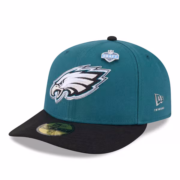 Philadelphia Eagles 2026 NFL Draft Pre-Curved 59FIFTY Fitted Cap product photo