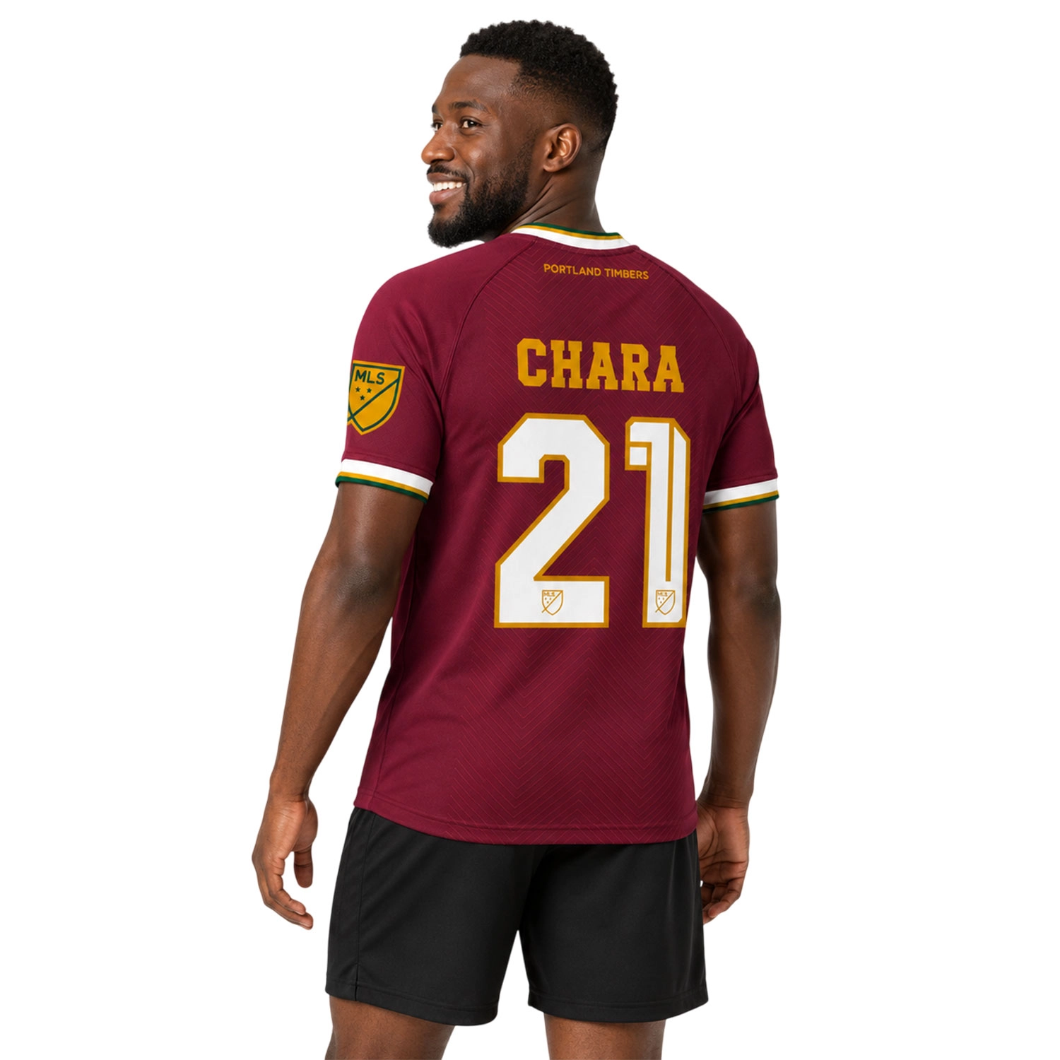 Portland Timbers Diego Chara Jersey Elite Retro Burgundy