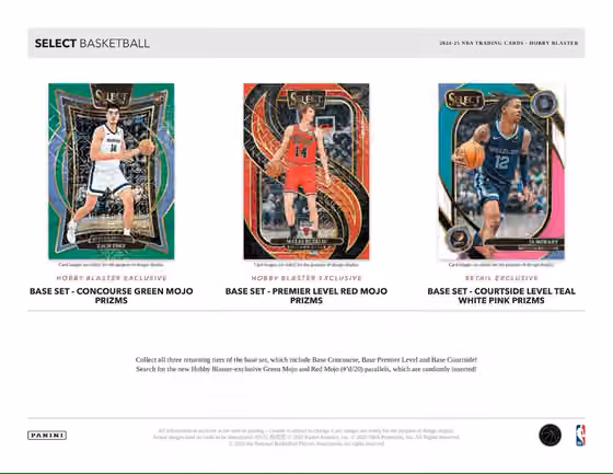 2024/25 Panini Select Basketball NBA BLASTER Box view 2