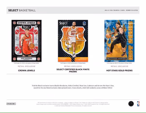 2024/25 Panini Select Basketball NBA BLASTER Box view 3