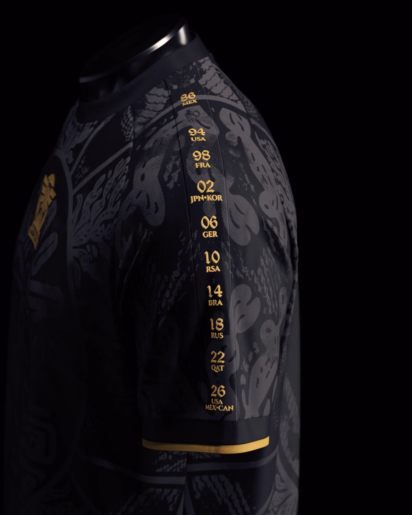 Jersevo Custom Personalized Mexico Heritage Jersey (2026WC Edition) - Black left sleeve detail