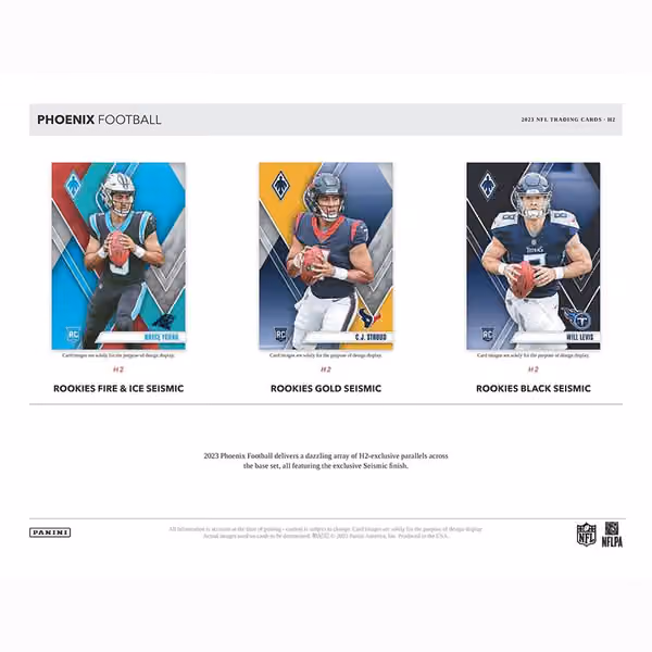 2023 Panini Phoenix Football NFL Hobby Hybrid H2 Box view 3