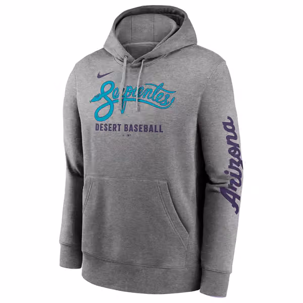 Arizona Diamondbacks City Connect Nike French Terry Club Hoodie Gray view 1