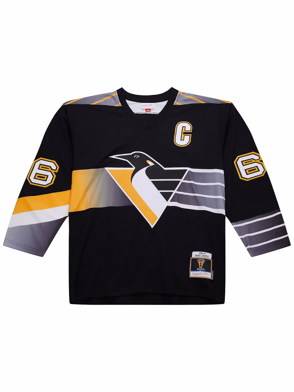 Mario Lemieux #66 Pittsburgh Penguins 1996-97 Premium Power Play NHL Jersey Black view 1
