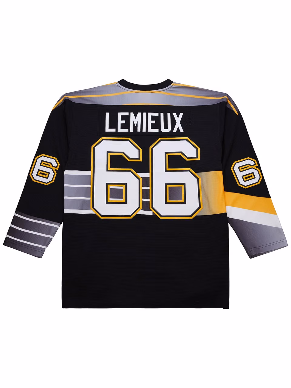 Mario Lemieux #66 Pittsburgh Penguins 1996-97 Premium Power Play NHL Jersey Black view 2