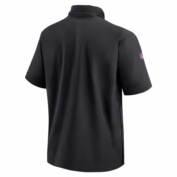 San Francisco 49ers 2024 NFL Sideline Nike Lightweight Coach Jacket Black view 3