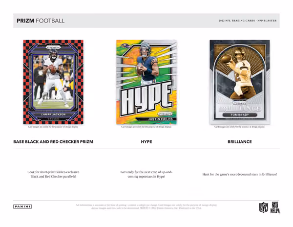 2022 Panini Prizm Football NFL Blaster Box view 3