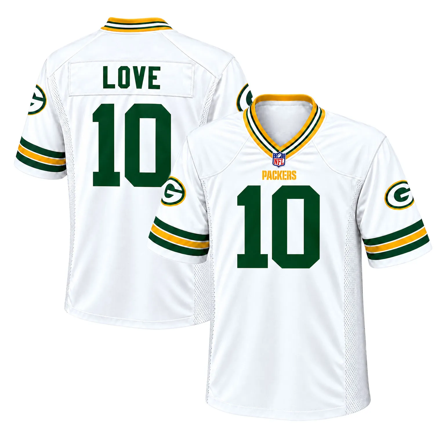 Jordan Love White Packers Jersey Radiant Fan Style
