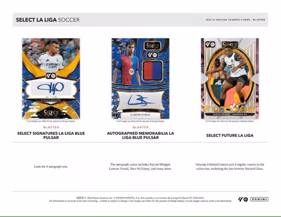 2024/25 Panini Select La Liga Football Blaster Box view 3