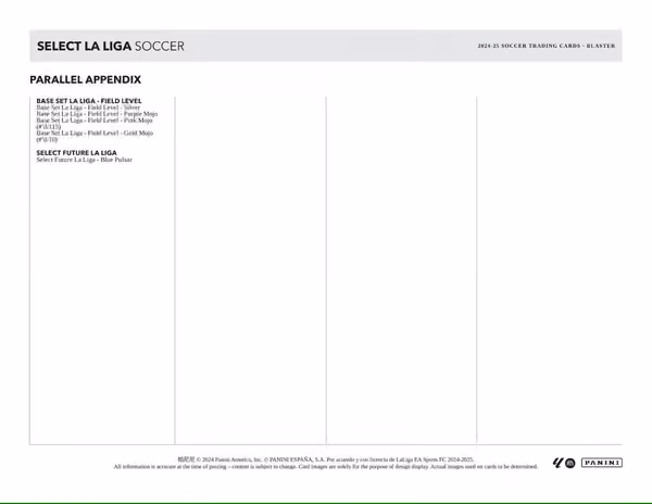2024/25 Panini Select La Liga Football Blaster Box view 5