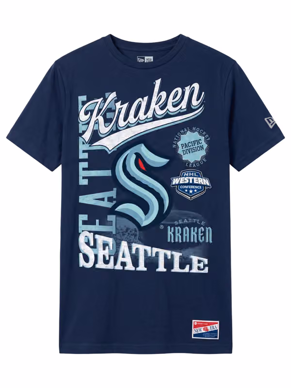 Seattle Kraken Division Oversized NHL T-Shirt Navy view 1