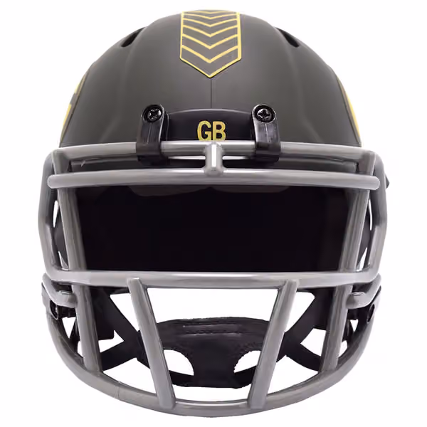 Green Bay Packers 2025 Salute to Service NFL Speed Mini Helmet view 2