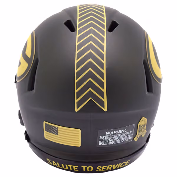 Green Bay Packers 2025 Salute to Service NFL Speed Mini Helmet view 3