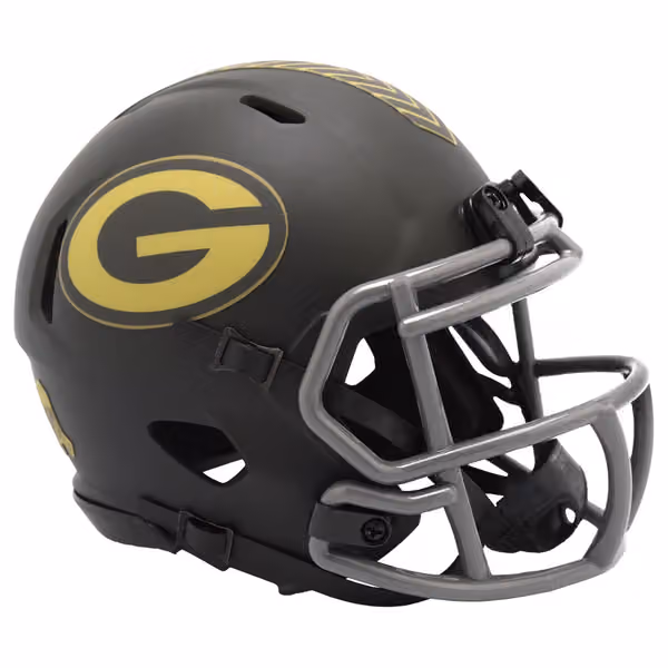 Green Bay Packers 2025 Salute to Service NFL Speed Mini Helmet view 1