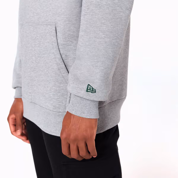 Green Bay Packers Logo Hoodie New Era NFL Sweatshirt Grey view 4