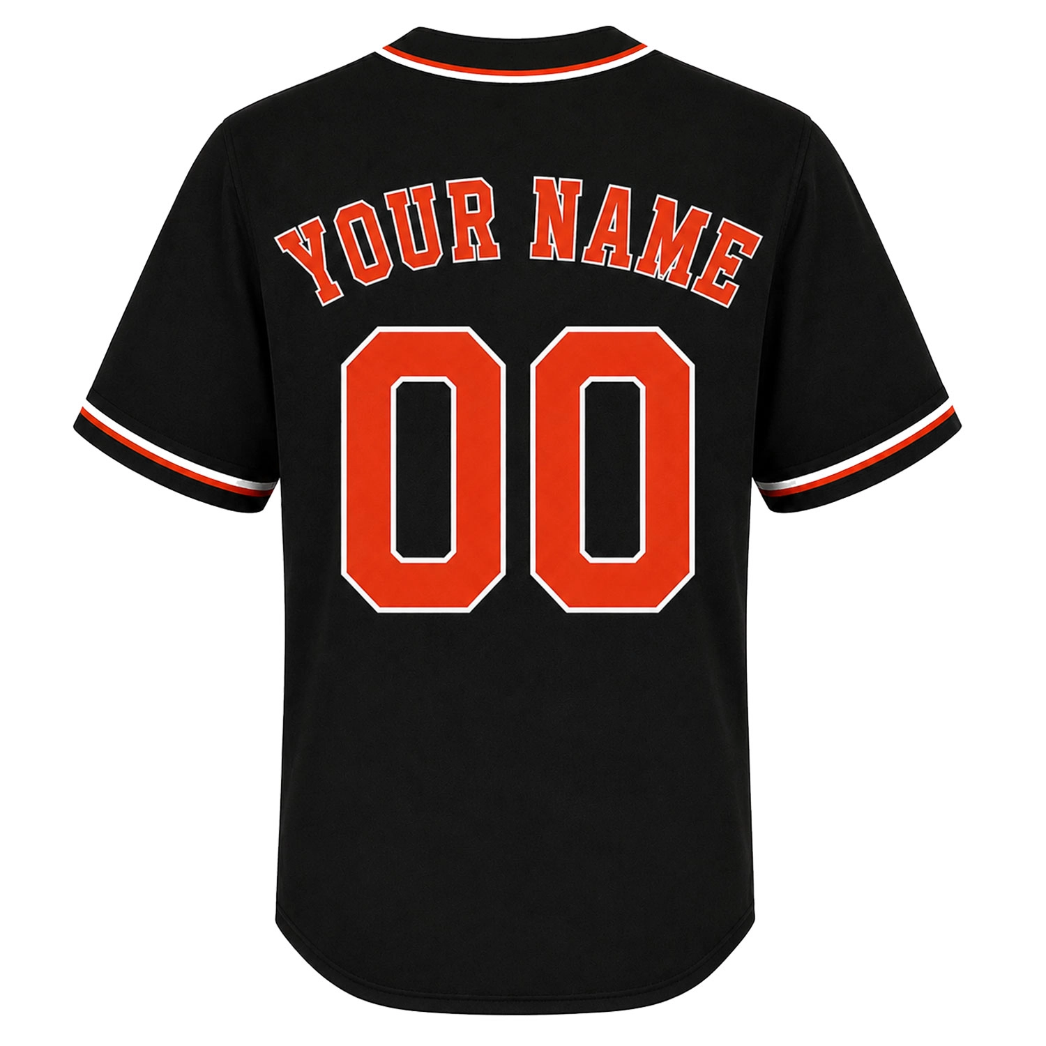 Houston Baseball Jersey Custom Solid Black Style