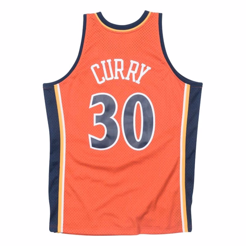 Stephen Curry #30 Golden State Warriors 1993-94 Swingman NBA Jersey Orange view 2