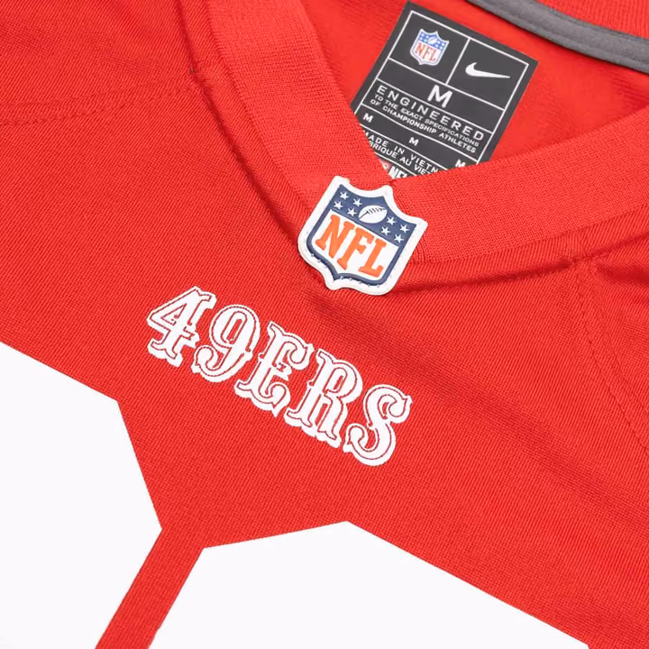 Christian McCaffrey #23 San Francisco 49ers Game Football NFL Jersey Red (YOUTH) view 4