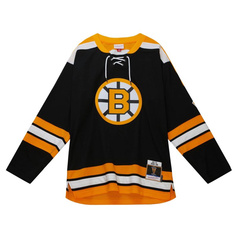 Bobby Orr #4 Boston Bruins 1971-72 Mitchell & Ness NHL Jersey view 1