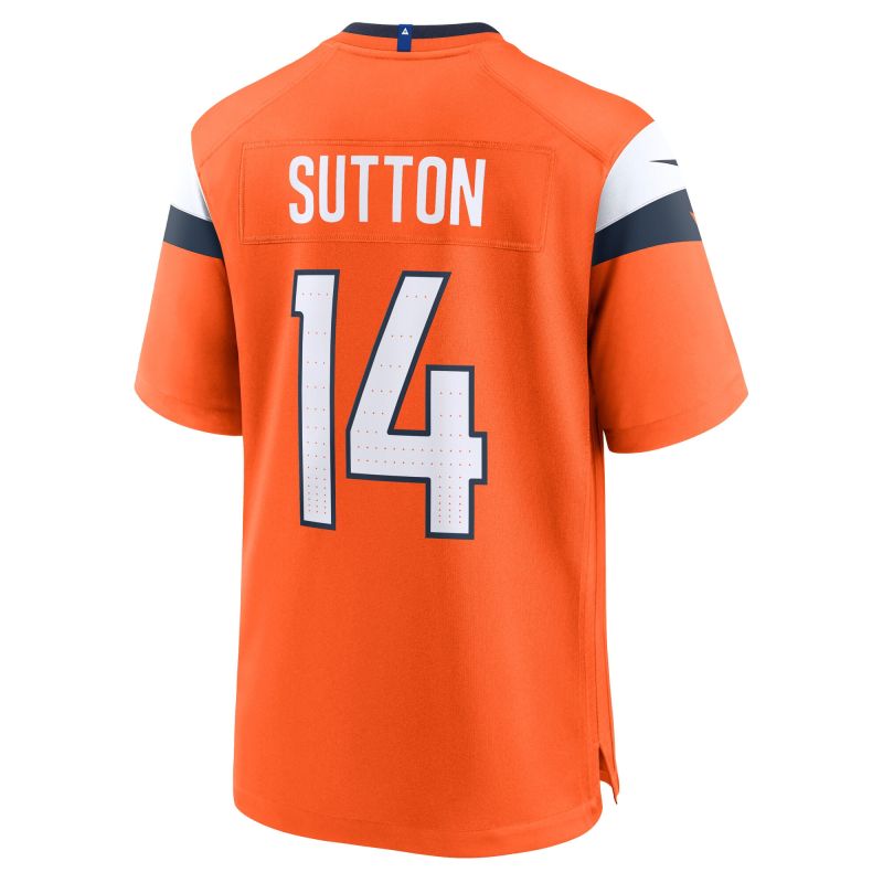 Courtland Sutton #14 Denver Broncos Nike Game NFL Jersey Orange view 3