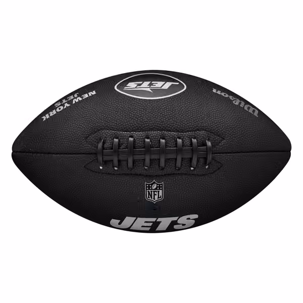 New York Jets Wilson Metallic Premiere Full Size NFL Football view 3
